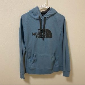 The North Face light blue hoodie L